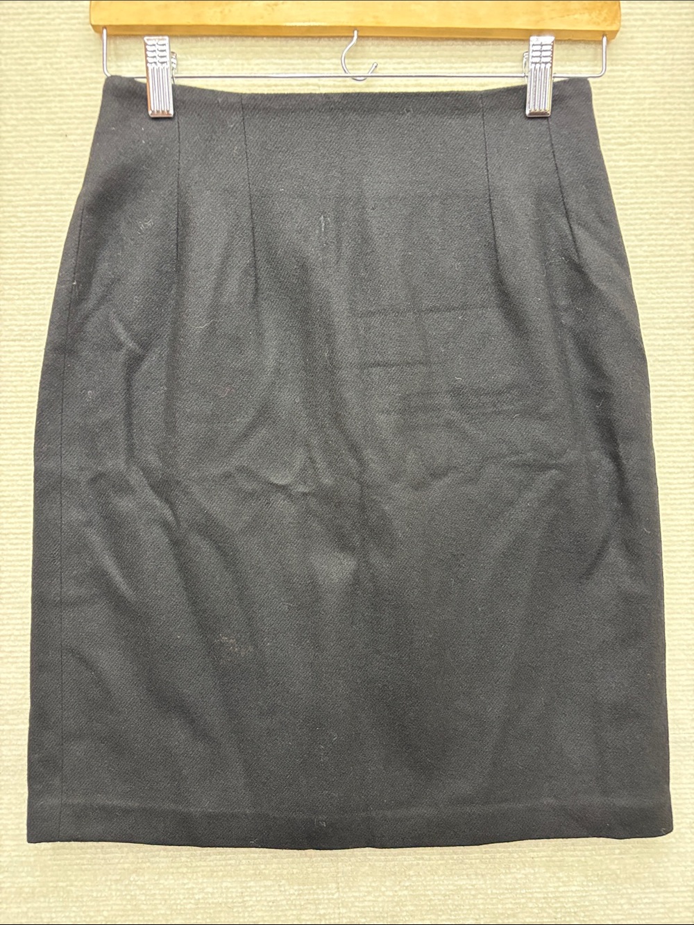 Savannah | Classic Black Pencil Skirt - Women's Tailored Skirt wool 4P 4 P